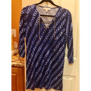 Michael Kors blue tie dye mini dress / tunic